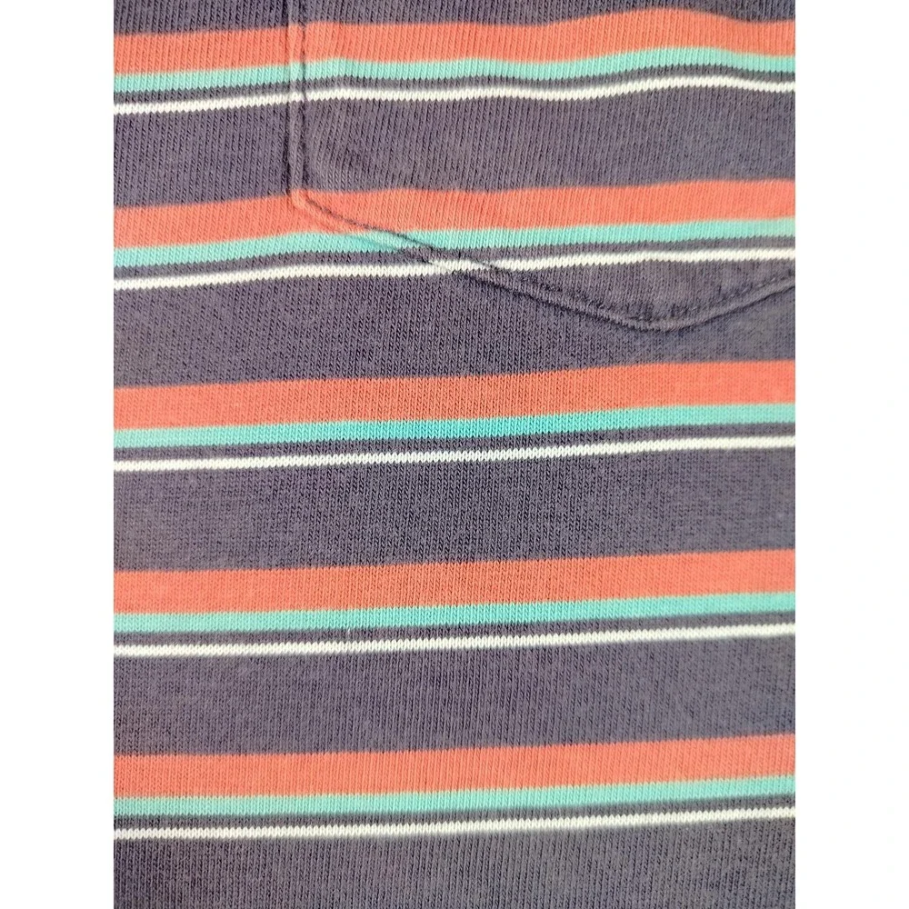 Vintage Polo Jeans Co Ralph Lauren Polo‎ Shirt Mens Large Purple Striped Preppy
